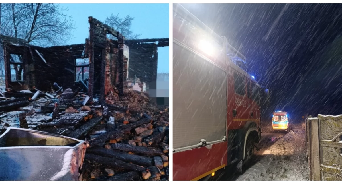 Tragiczny pożar w gminie Kulesze Kościelne. Jedna osoba nie żyje [foto]