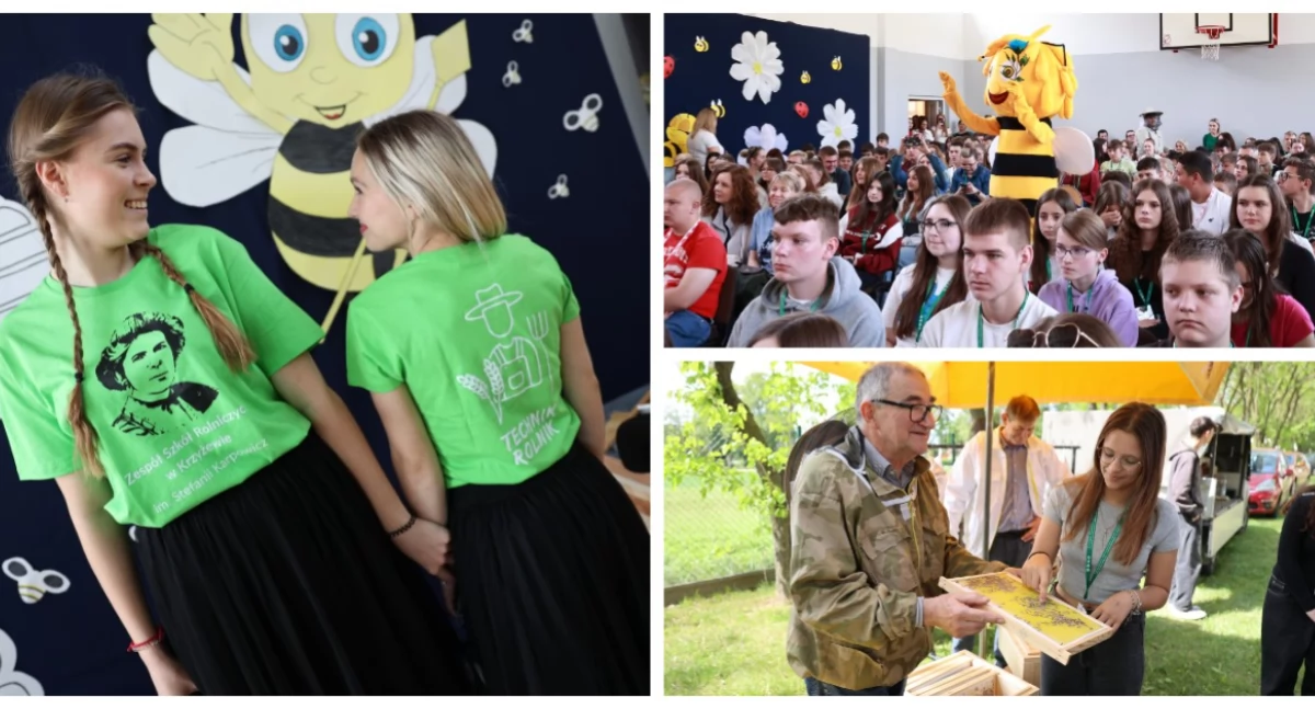 Ponad 300 uczniów przyjechało do ZSR w Krzyżewie na Dzień Młodego Pszczelarza [foto]