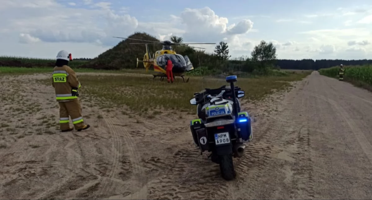 Wypadek dziecka na quadzie. Na miejscu lądował śmigłowiec LPR