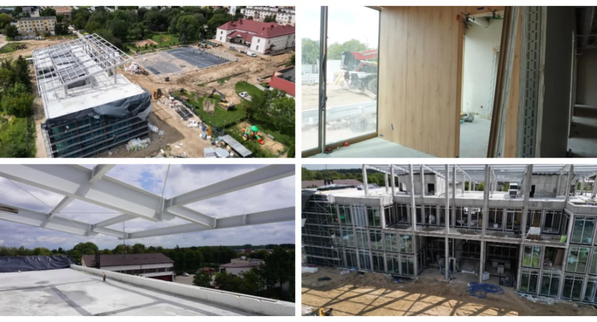Nowe Starostwo w Wysokiem Mazowieckiem nabiera kształtów – ruszyły prace wykończeniowe [FOTO + VIDEO]