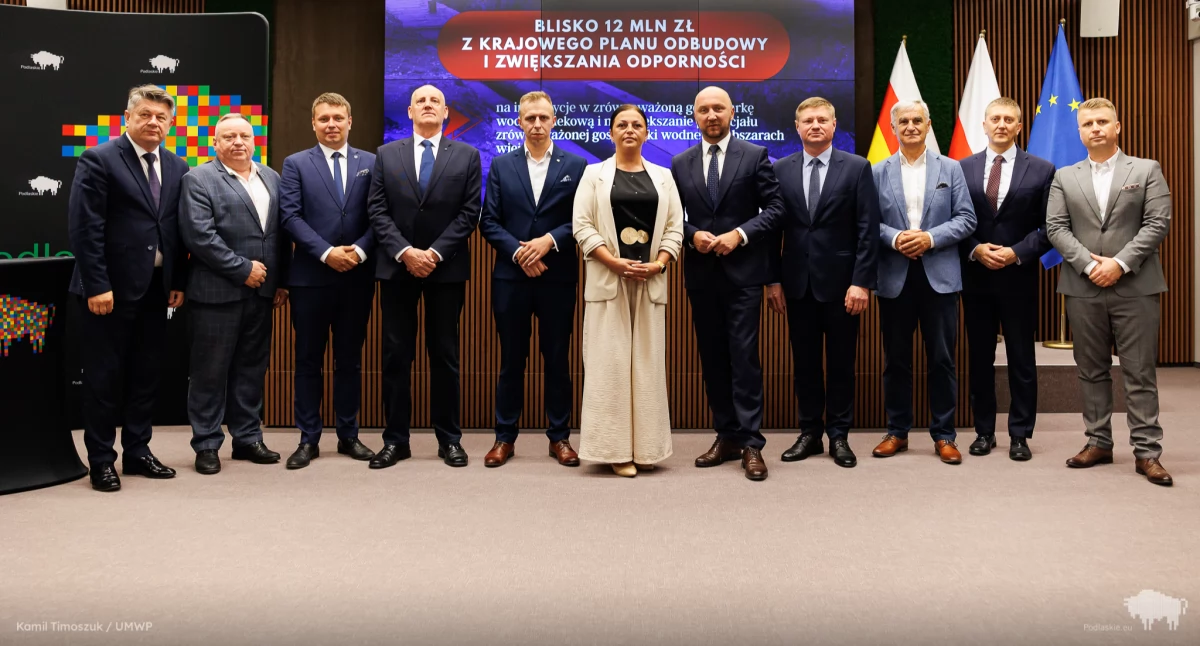 Blisko 700 tys. zł na modernizację stawu dla Gminy Wysokie Mazowieckie