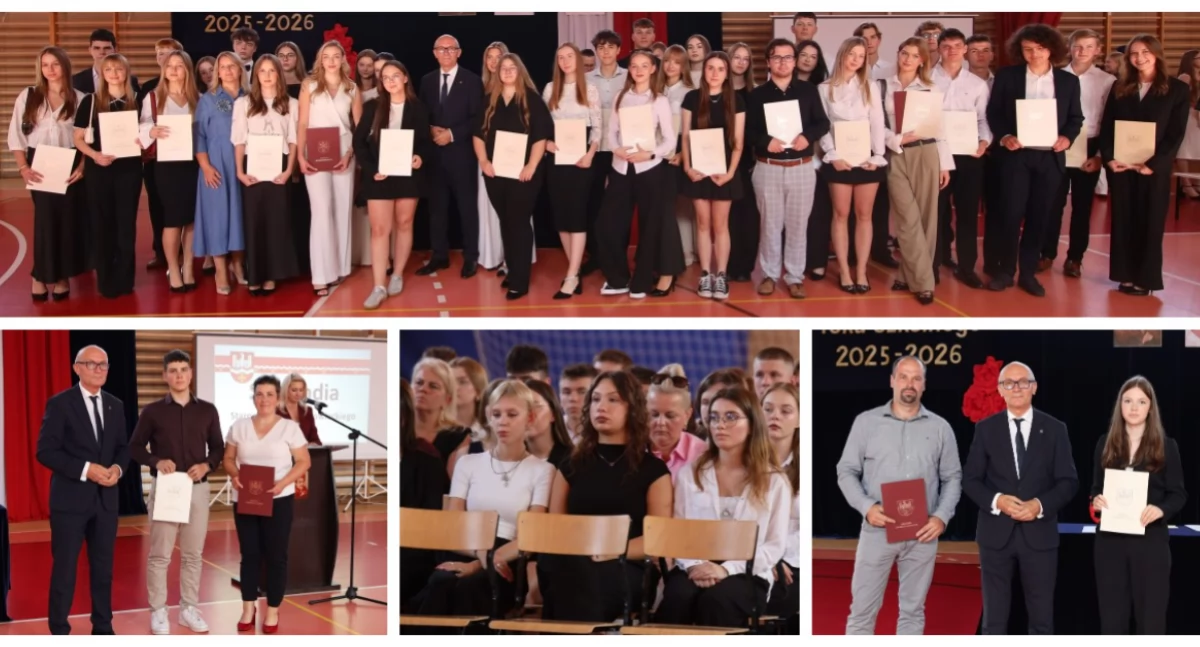 Ponad 200 uczniów otrzymało stypendia Starosty Wysokomazowieckiego [FOTO]
