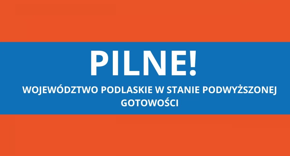 Naruszenie polskiej przestrzeni powietrznej – województwo podlaskie w stanie podwyższonej gotowości