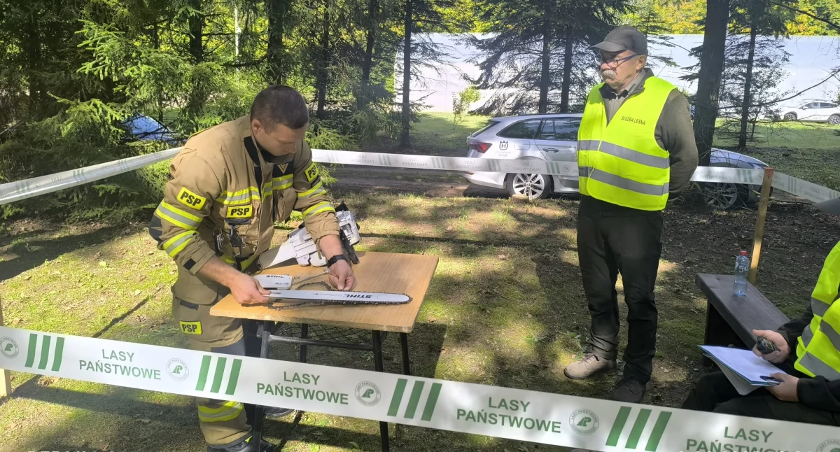Strażacy z Wysokiego Mazowieckiego na podium XIX Zawodów Drwali [foto]
