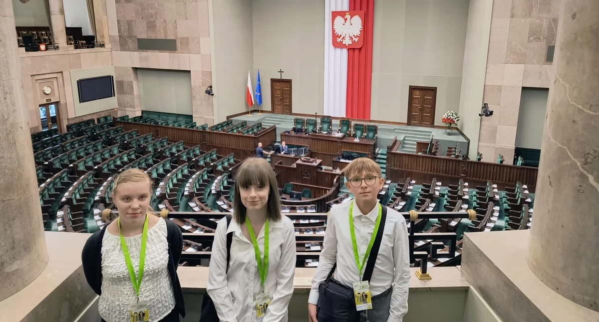 Wysokie Mazowieckie: Uczniowie Szkoły Podstawowej Nr 1 w Sejmie Dzieci i Młodzieży [foto]