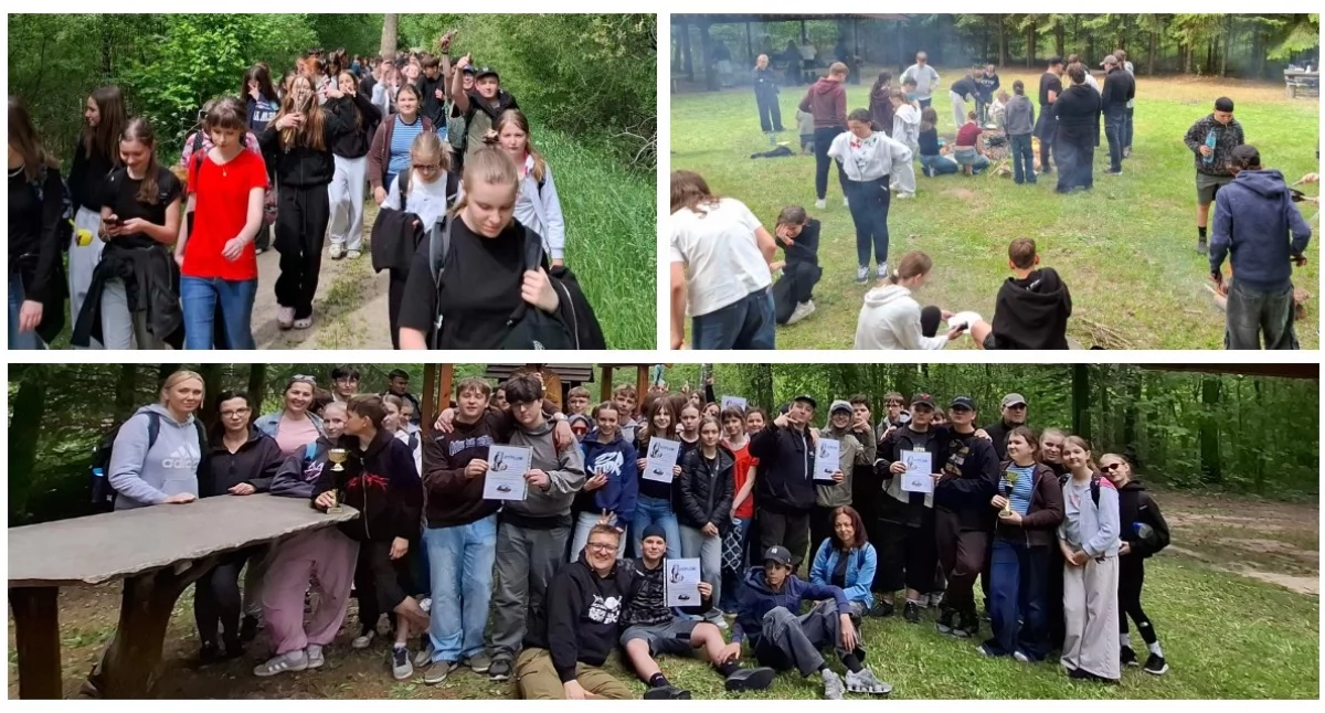 Uczniowie „Jedynki” ruszyli śladami patrona. XIII Pieszy Rajd Kościuszki w Wysokiem Mazowieckiem [foto]