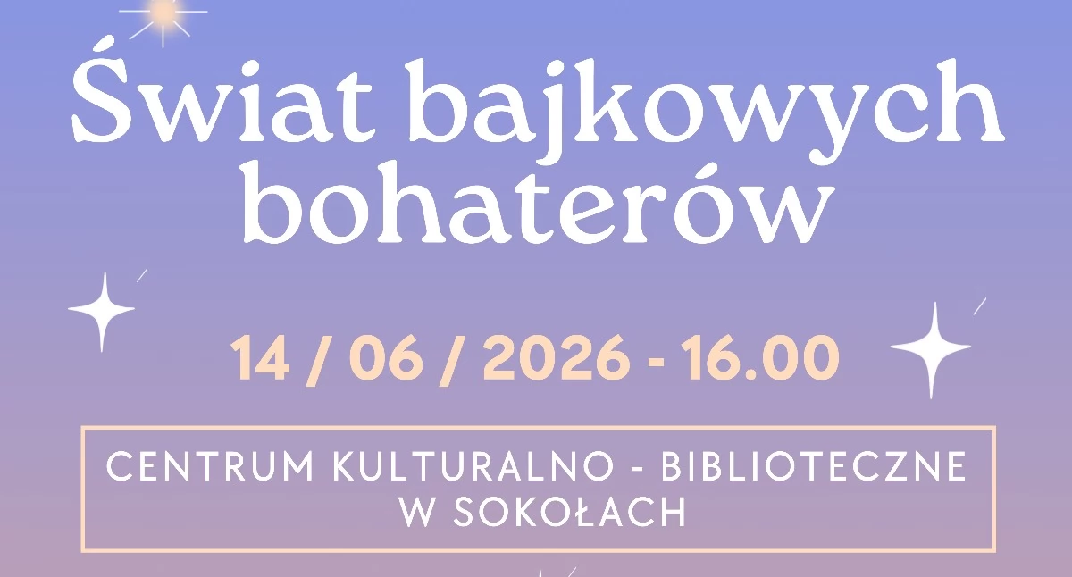 Bajkowe melodie zabrzmią w Sokołach. W niedzielę koncert „Świat Bajkowych Bohaterów”