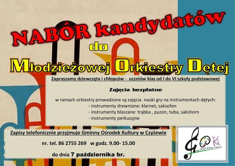 GOK w Czyżewie prowadzi nabór do orkiestry dętej