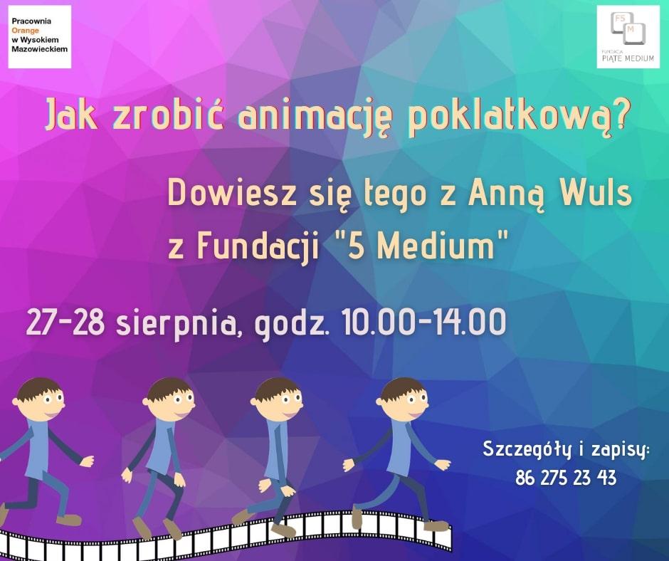 Zapraszamy na bezpłatne warsztaty animacji poklatkowej