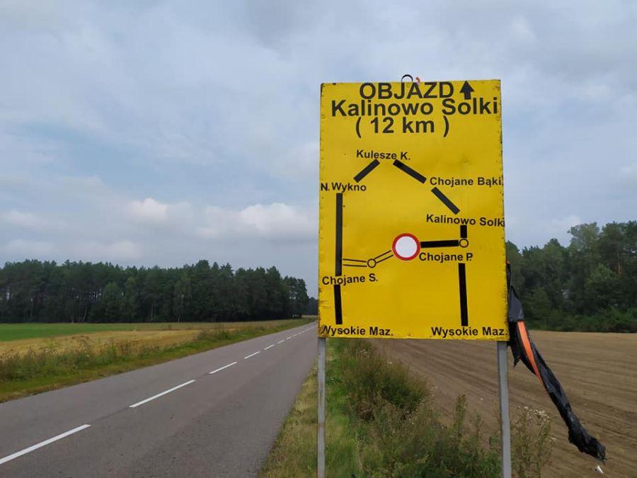 Uwaga kierowcy! Rozpoczęła się przebudowa drogi Chojane Sierocięta - Kalinowo Solki