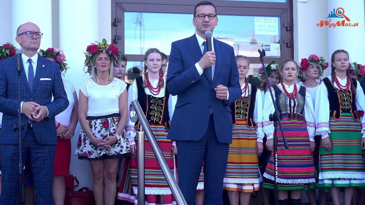 Premier Morawiecki odwiedził Wysokie Mazowieckie [foto+video]