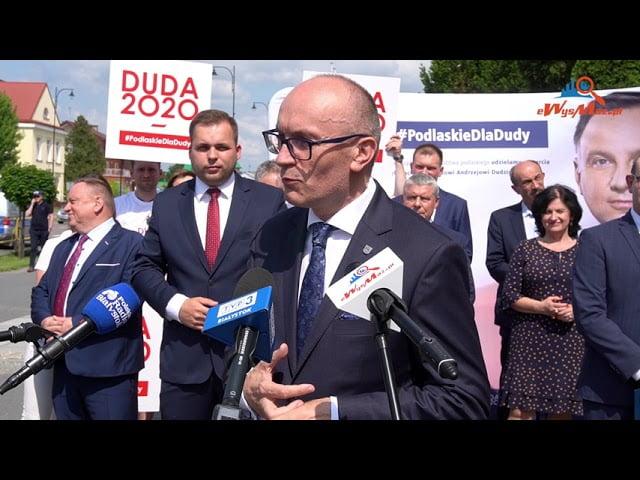 W Wysokiem Mazowieckiem wystartowała podlaska kampania wyborcza Andrzeja Dudy [foto+video]