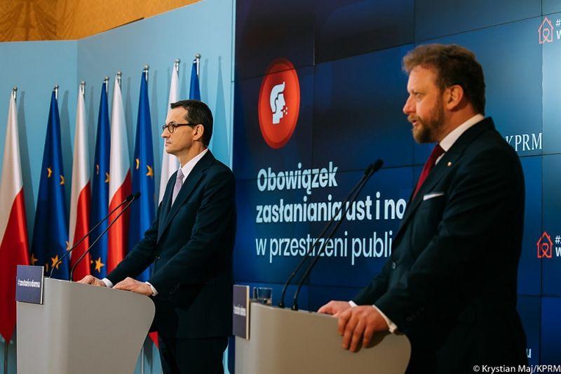 Rząd przedłuża obostrzenia. Zakrywanie ust i nosa będzie obowiązkowe
