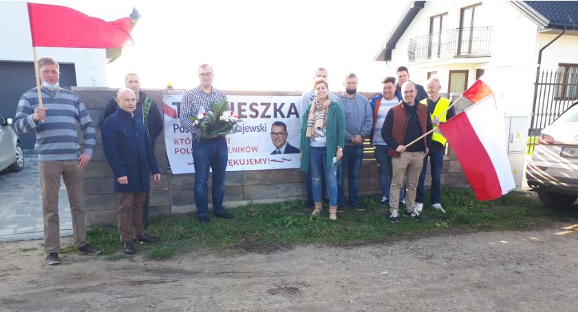 Kolejna akcja banerowa. Tym razem rolnicy dziękowali [foto]