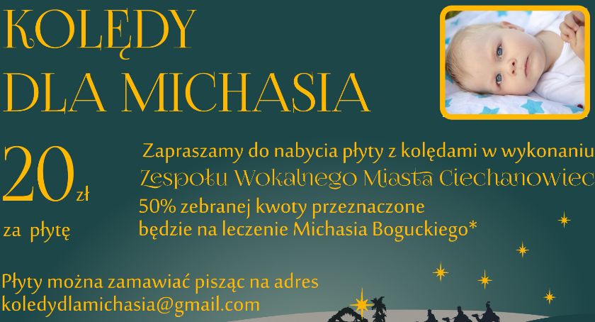 Zespół z Ciechanowca wydał płytę z kolędami. Kup i pomóż Michasiowi Boguckiemu
