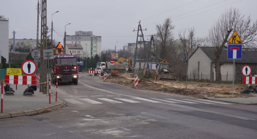 Zamknięty odcinek ul. 1. Maja w związku z przebudową DK66 [foto]