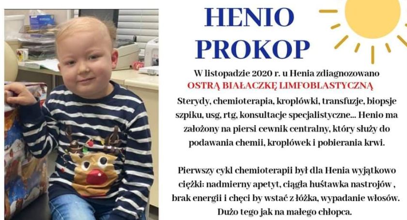 Henio z Wysokiego Mazowieckiego walczy z białaczką! Możemy mu pomóc