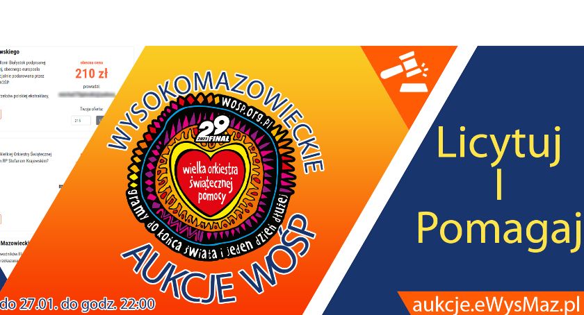 Ostatnie godziny aukcji na rzecz WOŚP!