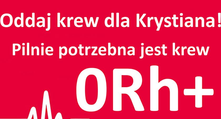 Ciechanowiec: Kolejna zbiórka krwi dla Krystiana