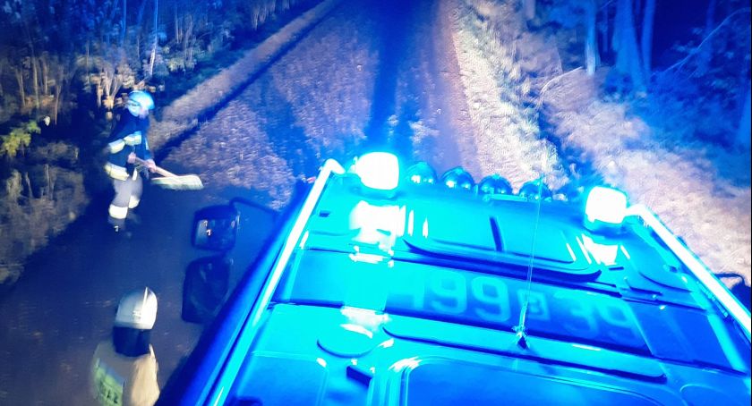 Drzewa na samochodach, zerwany dach - wiatr sieje zniszczenie także w powiecie wysokomazowieckim