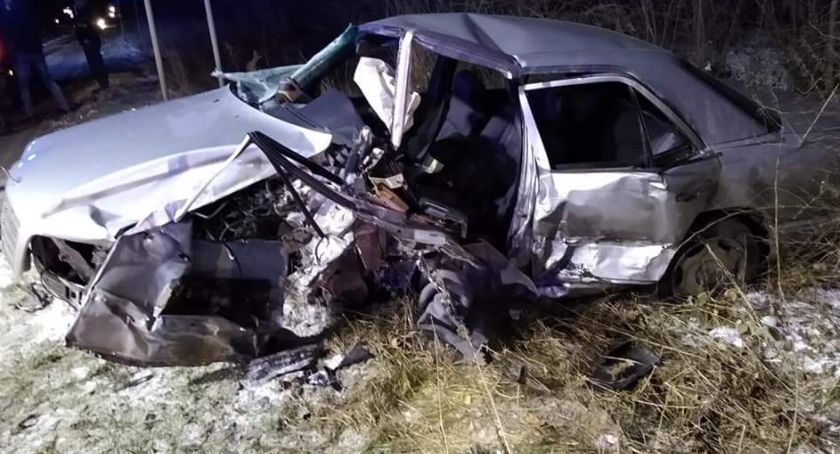 Wypadek na drodze Wysokie Mazowieckie - Białystok [foto]