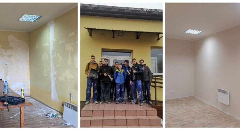 Młodzież odmieniła wnętrze remizy w Kozarzach [foto]