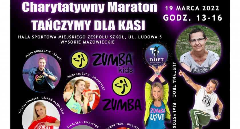 Tańcem pomagamy Kasi! Zapraszamy na Maraton Zumby dla Katarzyny Ogrodnik