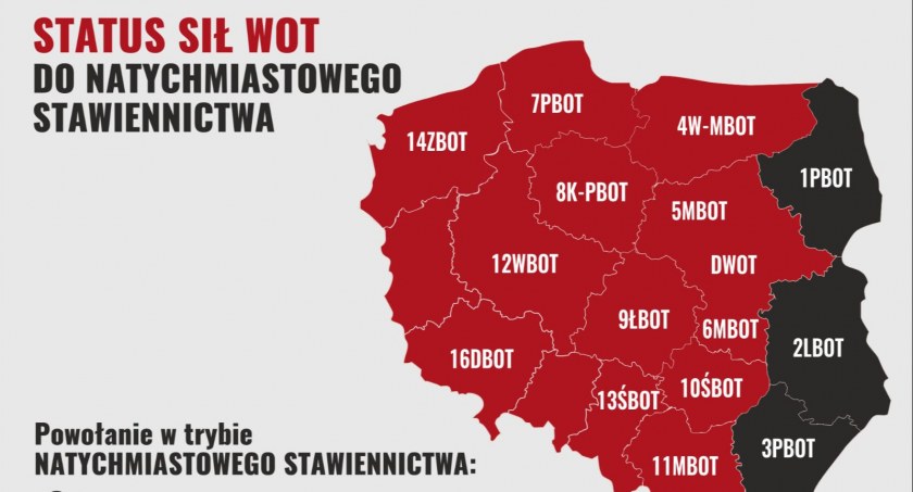 Podlascy terytorialsi powołani do natychmiastowego stawiennictwa