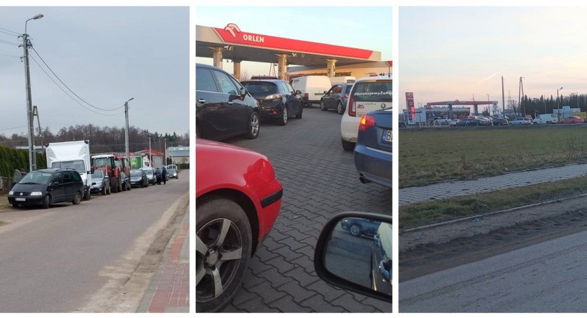 Długie kolejki po paliwo. Stacje wprowadzają limity sprzedaży [FOTO+AKTUALIZACJA]