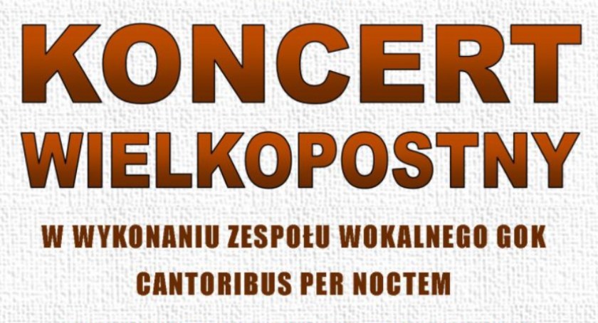 Zapraszamy na koncert wielkopostny do Szepietowa