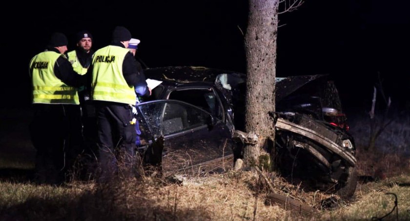 Auto uderzyło w drzewo. Cztery osoby w szpitalu! [FOTO]