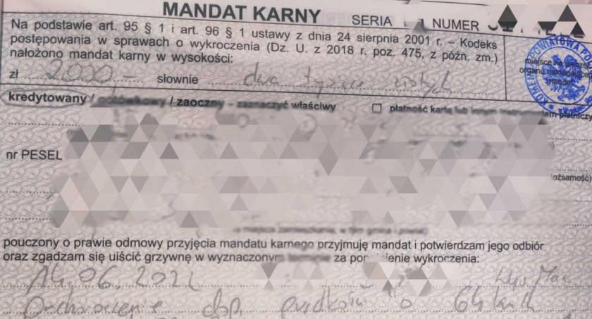 Jechał 114 km/h przez Wysokie Mazowieckie