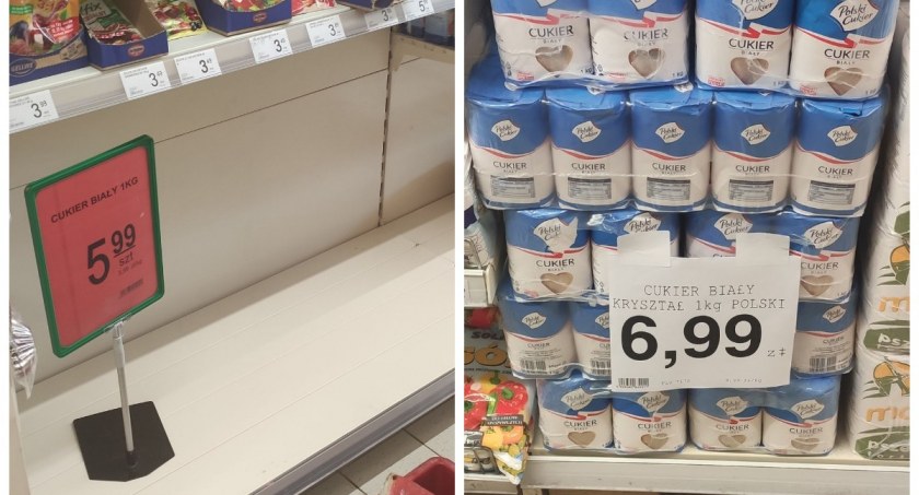 Wysokie Mazowieckie: W niektórych sklepach brak cukru. W innych kilogram nawet po 6,99 zł!