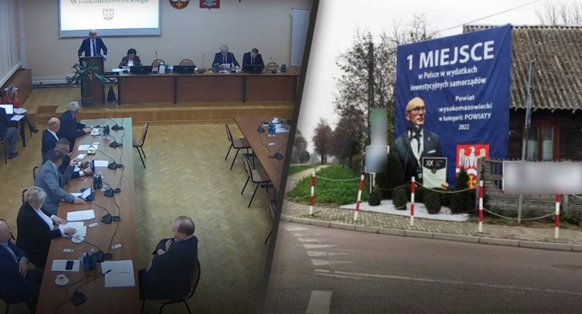 XXXVIII sesja Rady Powiatu Wysokomazowieckiego. Starosta o kampanii billboardowej