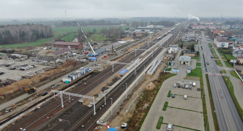 Postępy przy modernizacji linii Rail Baltica na Podlasiu [foto]