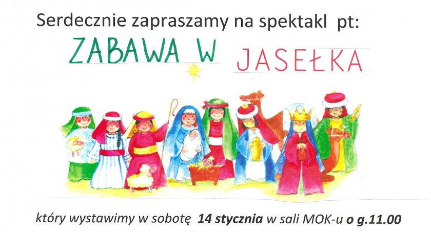 Zapraszamy na Zabawę w Jasełka w wykonaniu uczniów SP1