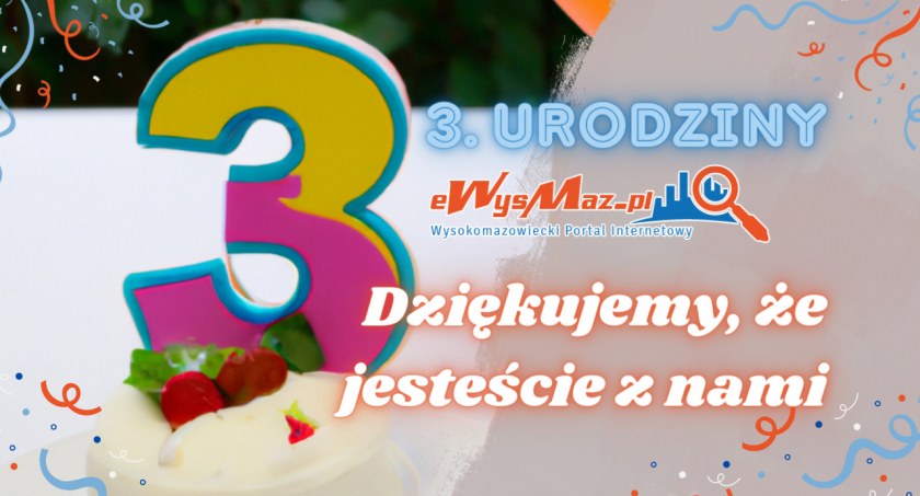 Dziś 3. urodziny portalu eWysMaz.pl