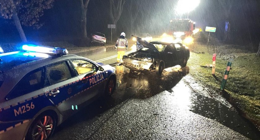 Wypadek na DK63 Zambrów – Łomża. Droga zablokowana [foto]
