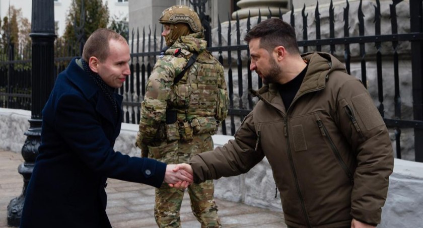 Podlaski Poseł uczestniczy w wizycie premiera w Kijowie. W rocznicę rosyjskiej inwazji na Ukrainę [foto]
