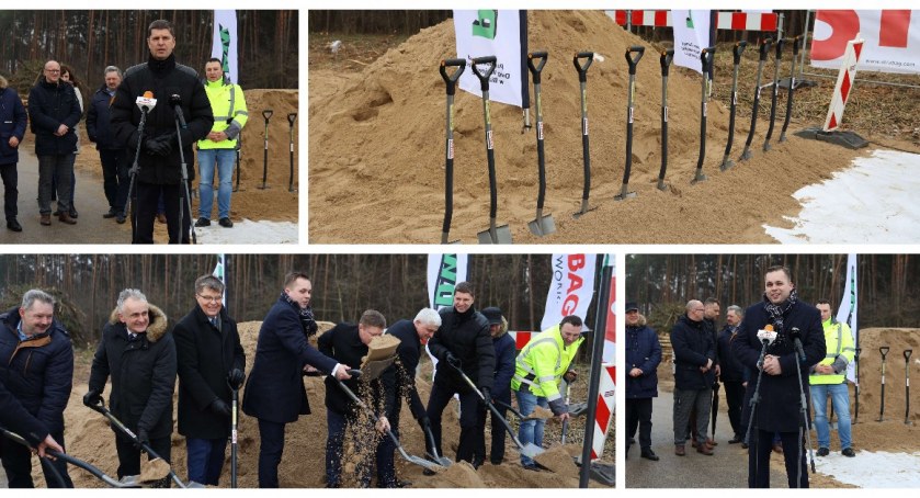 Symboliczne wbicie pierwszej łopaty. Ruszyła budowa obwodnicy Sokół [FOTO+VIDEO]