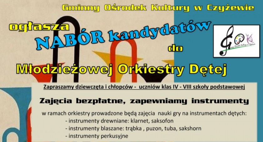 Trwa nabór do orkiestry dętej GOK w Czyżewie