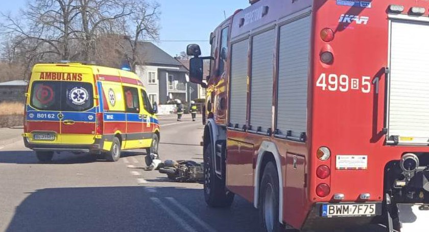Gmina Szepietowo: Wypadek z udziałem skutera i samochodu osobowego [FOTO + aktualizacja]