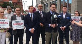 Krzysztof Bosak przedstawił podlaskich kandydatów Konfederacji do Senatu