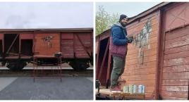 Szepietowo: Na zabytkowym wagonie powstaje deskal [FOTO]