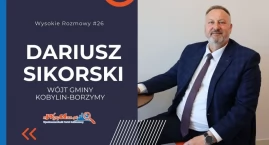 Zdjęcie przedstawia: O wyniku wyborów i rozwoju gminy. Wysokie Rozmowy #26 z Wójtem Gminy Kobylin-Borzymy Dariuszem Sikorskim [VIDEO]