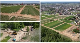 Ogromna inwestycja drogowa w mieście – powstaje infrastruktura pod około 100 działek [FOTO + VIDEO]