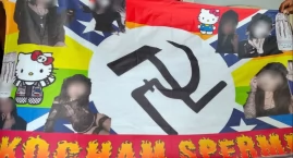 Zagadkowa flaga na szczycie wieży w Wysokiem Mazowie…