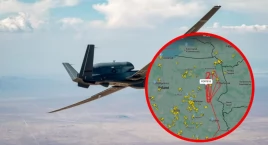 Gigantyczny dron Global Hawk krąży nad Podlaskiem