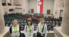 Wysokie Mazowieckie: Uczniowie Szkoły Podstawowej Nr 1 w Sejmie Dzieci i Młodzieży [foto]