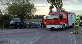 Czołowe zderzenie na krajówce w okolicach Dąbrówki K…